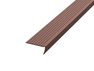 противоскользящий самоклеющийся угол на ступени У50 коричневый
